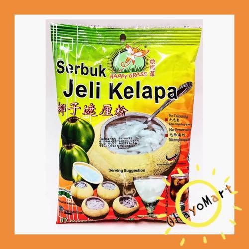 Happy Grass Serbuk Jeli/ Coconut Jelly Powder/ Jeli Bubuk Rasa Kelapa 225grm