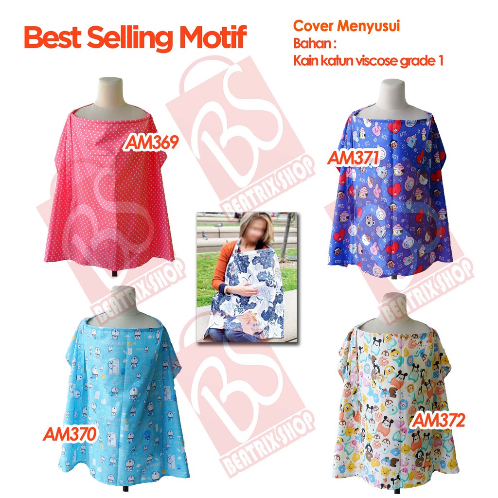 Elha baby - Apron menyusui celemek Bayi / cover baju perlengkapan menyusui