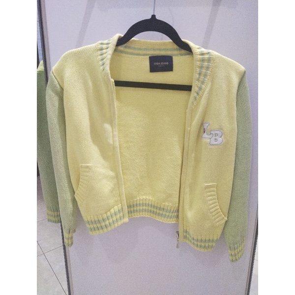 Jaket Varsity Anak Kuning Hijau/Yellow and Green Varsity Jacket
