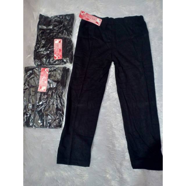 Legging Anak Warna HITAM POLOS~XS~S~M~L~XL~XXL~XXXL &amp; TANGGUNG