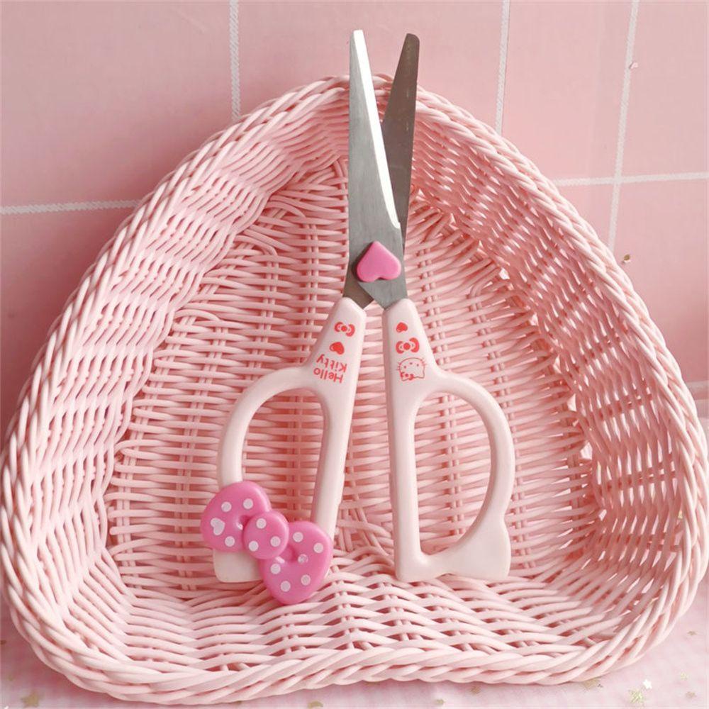 【 ELEGANT 】 Gunting DIY Tools Stationery Stainless Steel Rumah Tangga Kartun Daging Gunting Dapur Gunting