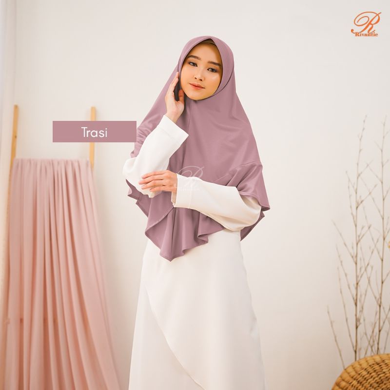 PROMO Kerudung Rivantie claudia M / kerudung instan / Jersey creb-TRASI