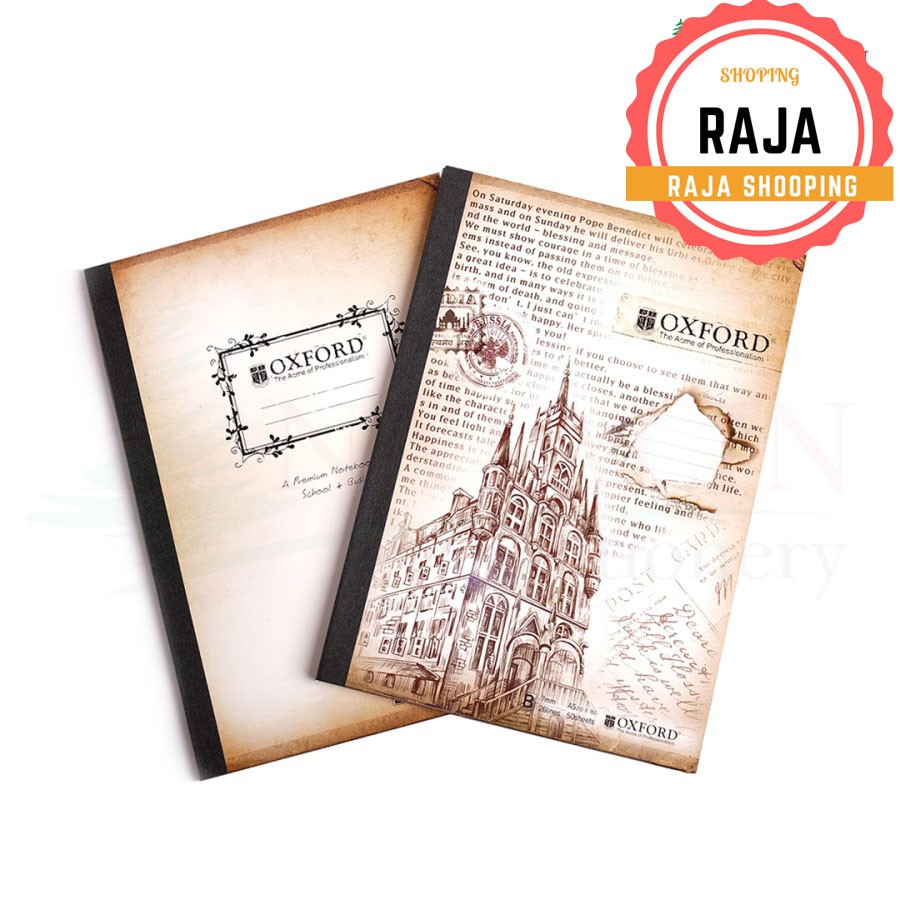 

Buku Tulis A5 OXFORD - Korean Style Fancy Classic Retro Premium Note - polos-ihha.store