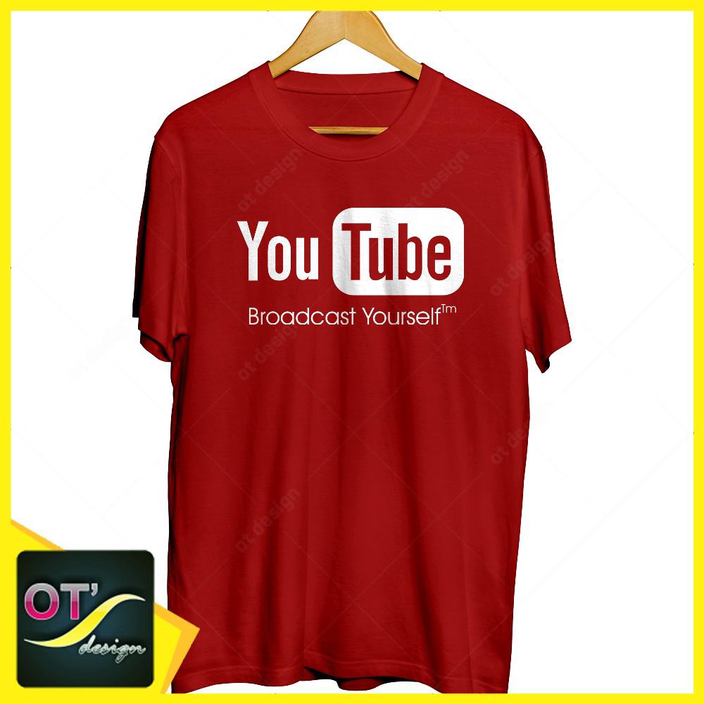 kaos baju distro Youtube Youtubers You tube kaos MERAH OT Design
