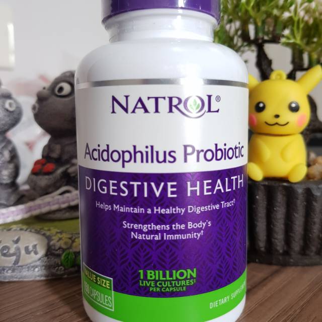 Natrol Acidophilus Probiotic 100 mg 150 caps vitamin pencernaan