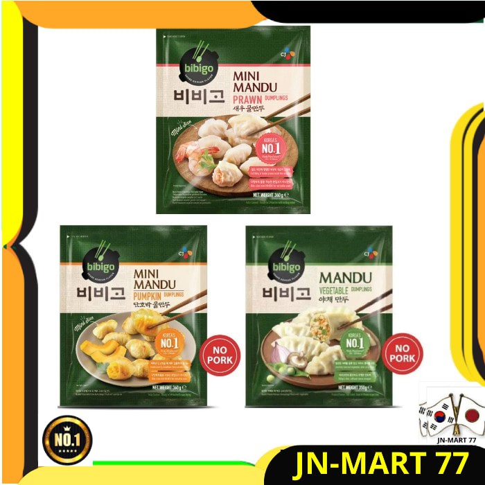 

MAKANAN KOREA/KOREAN FOOD CJ MANDU 3 VARIAN RASA-PANGSIT KOREA IMPORT
