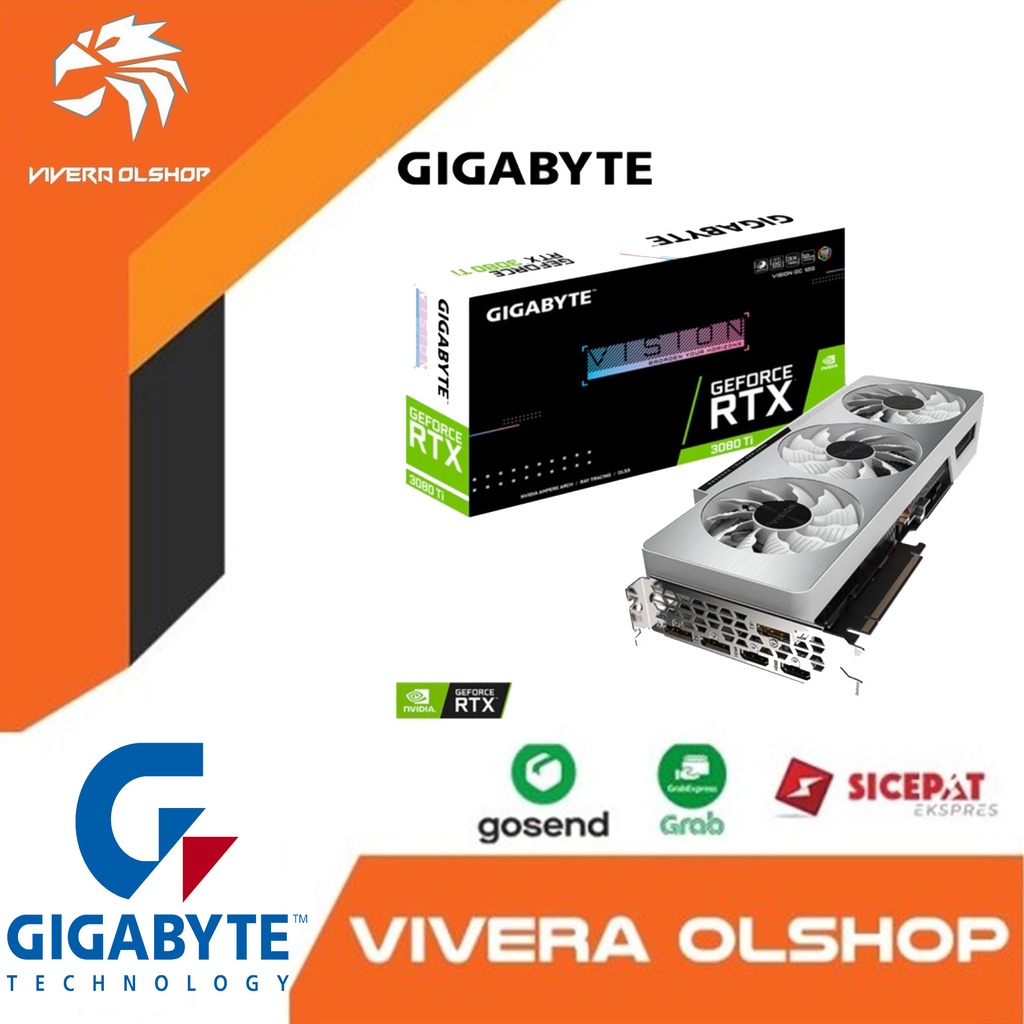 VGA RTX 3080 Ti VISION OC 12G GV-N308T Vision OC-12GD GIGABYTE GEFORCE