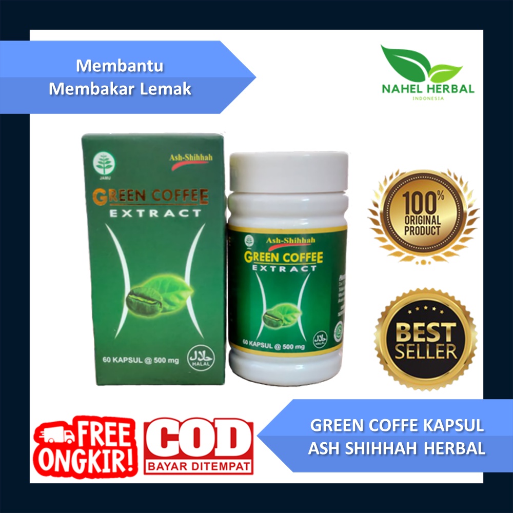 Asli Terlaris Kapsul Pelangsing Green Coffee 100% Original Halal BPOM - Paket Pelakor Obat Diet Deto