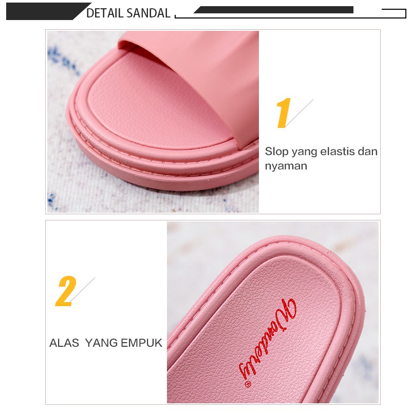 Sandal Karet Wanita Wonderly | Sendal Jelly Cewek/ Sendal Selop Wanita 1997-1