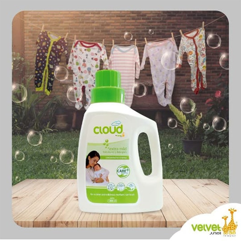 Detergen Bayi Cloud Baby Laundry Velvet Junior 1200ml Perawatan Pakaian Bayi