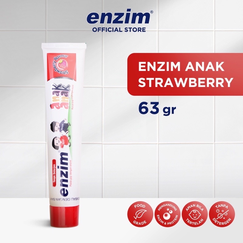 Enzim Pasta Gigi Odol Anak Bayi Aman Tertelan Toothpaste Baby Kids