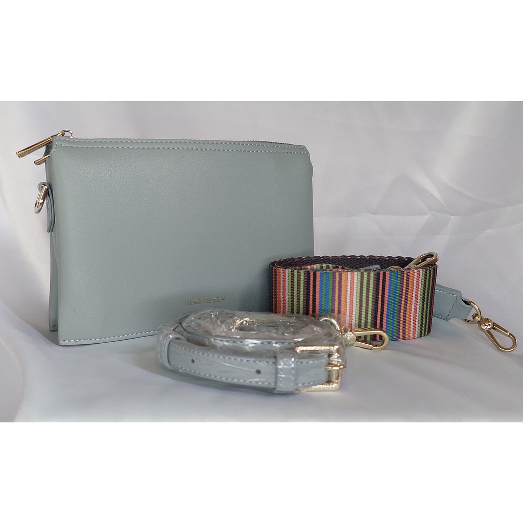 Hush Puppies Tien Sling bag in Light Blue Tas Wanita - Preloved