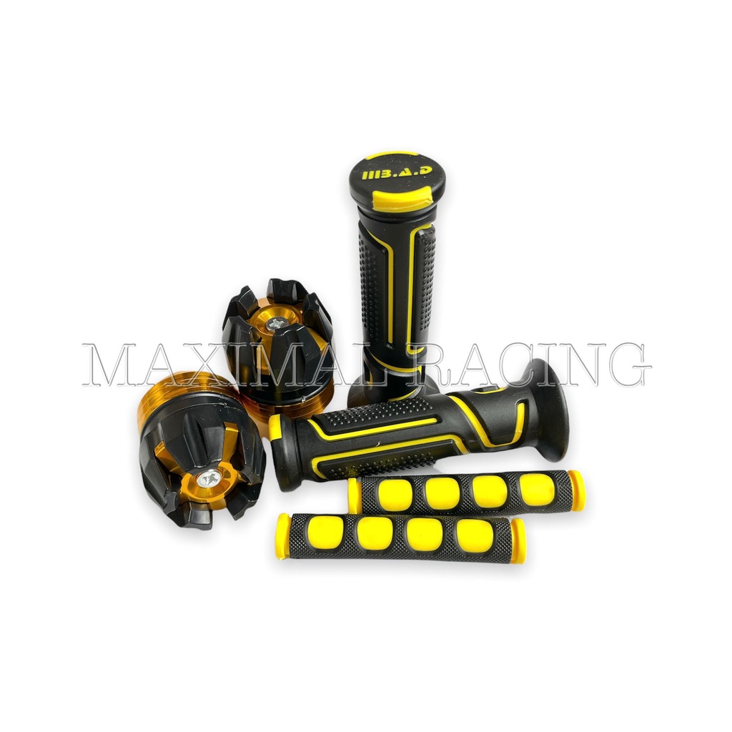 Paket variasi motor 3in1 Handgrip BAD Robot Jalu As Naga Karet Handle bisa untuk semua jenis motor