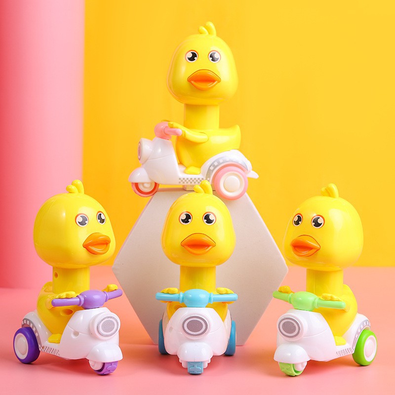 HZ Mainan Anak Bayi Tekan Mainan Bentuk Bebek Sepeda Motor Vespa Bisa Untuk Hadiah Anak