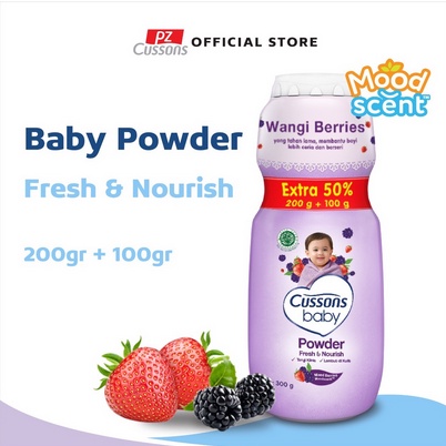 Cussons Powder Mild &amp; Gentle / Soft &amp; Smooth / Fresh &amp; Nourish 200gr + Bubble Wrap / Toko Makmur Online