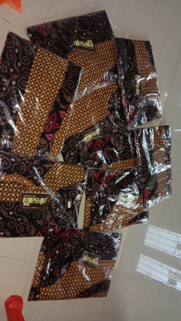 Gamis Batik Modern Murah Katun Halus Kombinasi Truntum, Ori Batik Aksara Pekalongan Big Size Jumbo