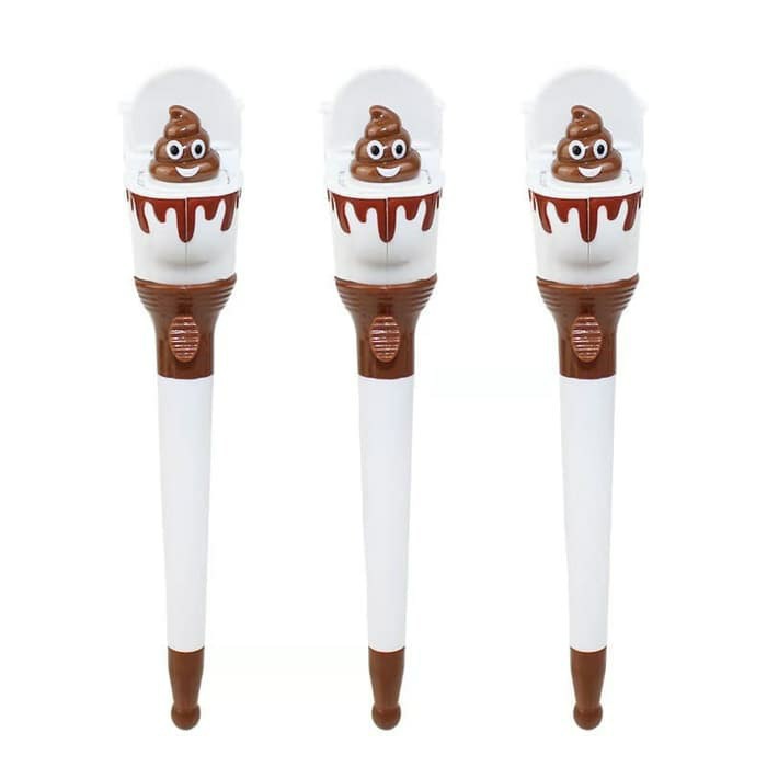 

PULPEN POOP LUCU BENTUK WC KLOSET UNIK PEN KARAKTER PENA BOLPEN ALAT TULIS
