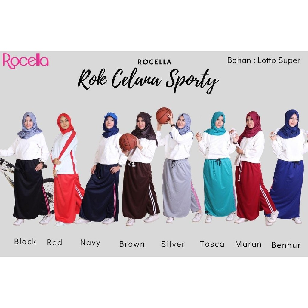 Rocella Rok Celana Sporty - Olahraga Wanita Senam Jogging Training