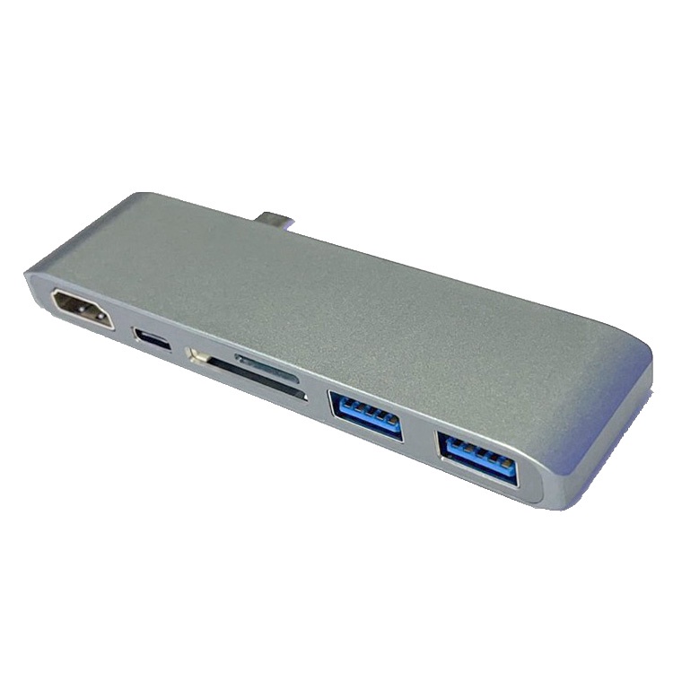 USB Hub 6 in 1 USB Type C with HDMI 4K &amp; Card Reader - T62