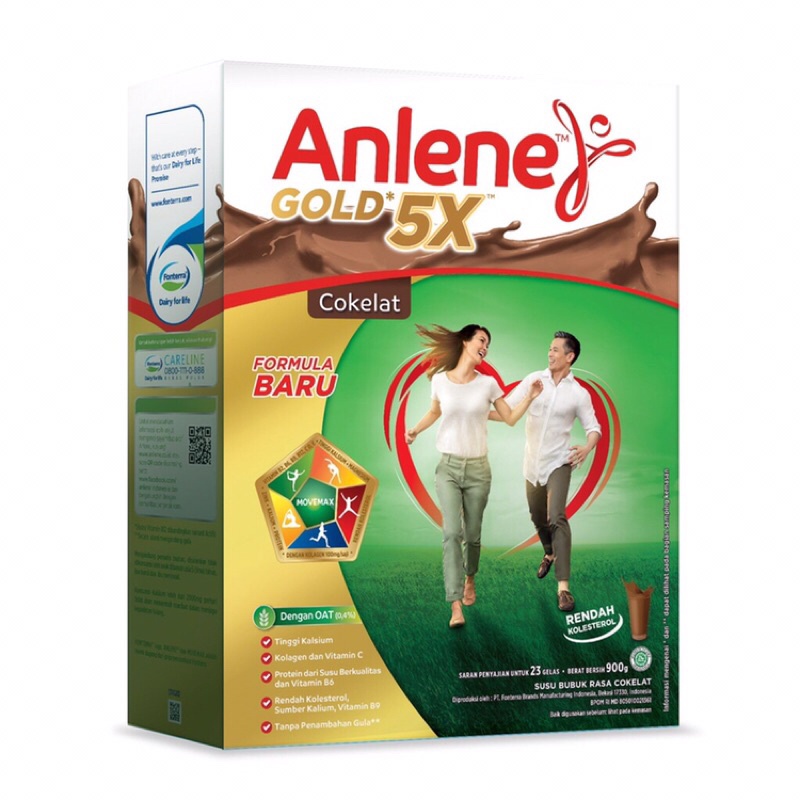

Susu Anlene Gold 5x Coklat 850gr