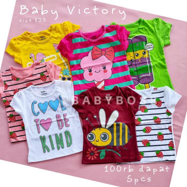  Kaos anak baby victory  cewe Shopee Indonesia