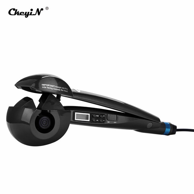 

CkeyiN Penjepit Rambut Bergelombang 3 Ukuran Alat Penata Gaya Rambut Layar LCD Penggunaan