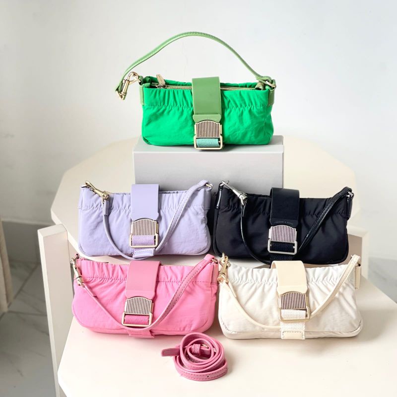 PROMO SALE Tas ck selempang cnk bahu hitam putih hijau pink ungu lilac