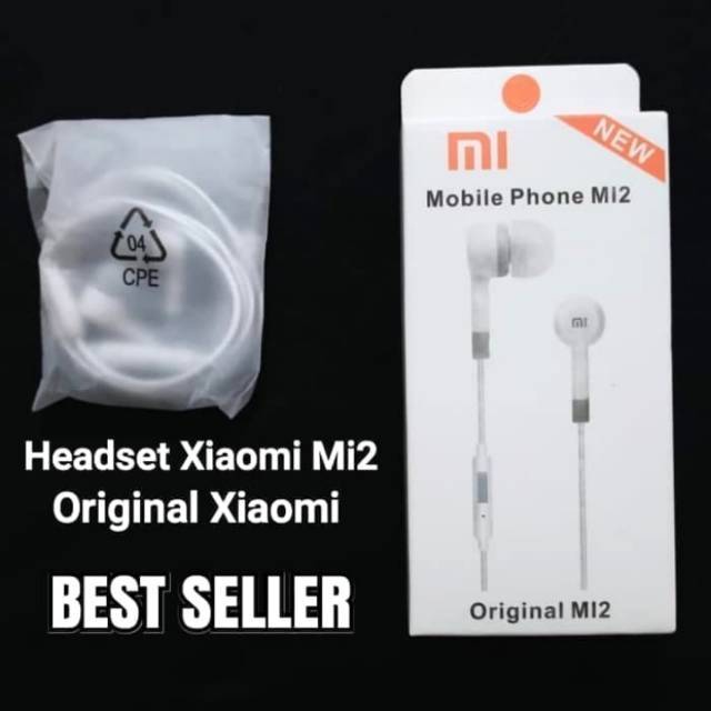 Headset Handsfree Xiaomi Mi2 Original / Earphone Xiaomi Mi 2