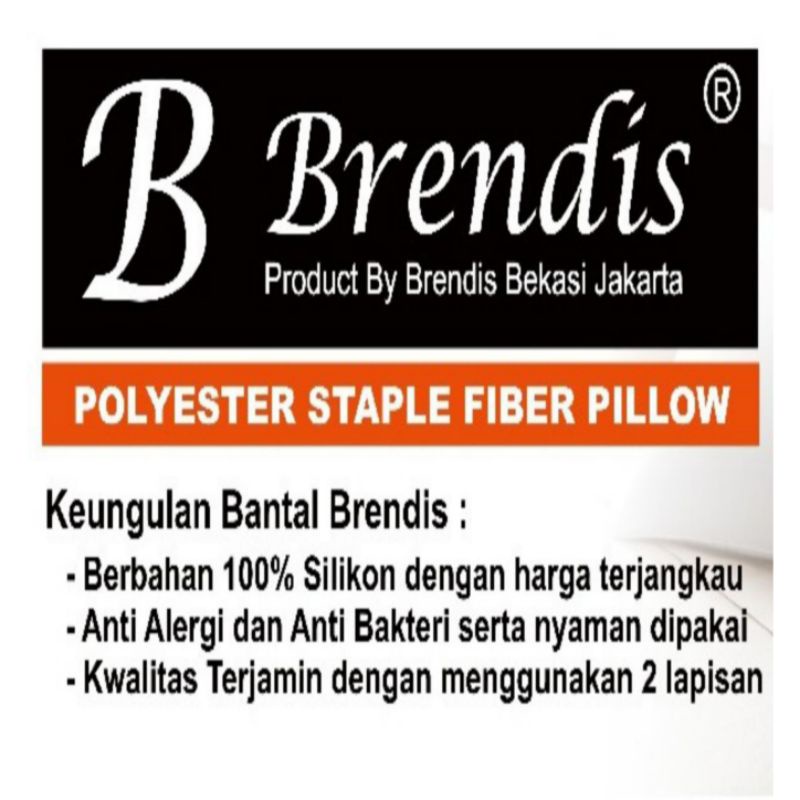 Bantal Tidur Kepala Brendis dan Nicoking Hotel Berbintang 100% Silikon Super Mewah Kualitas Bagus Bantal Empuk Lembut Tebal Brendis Nicoking