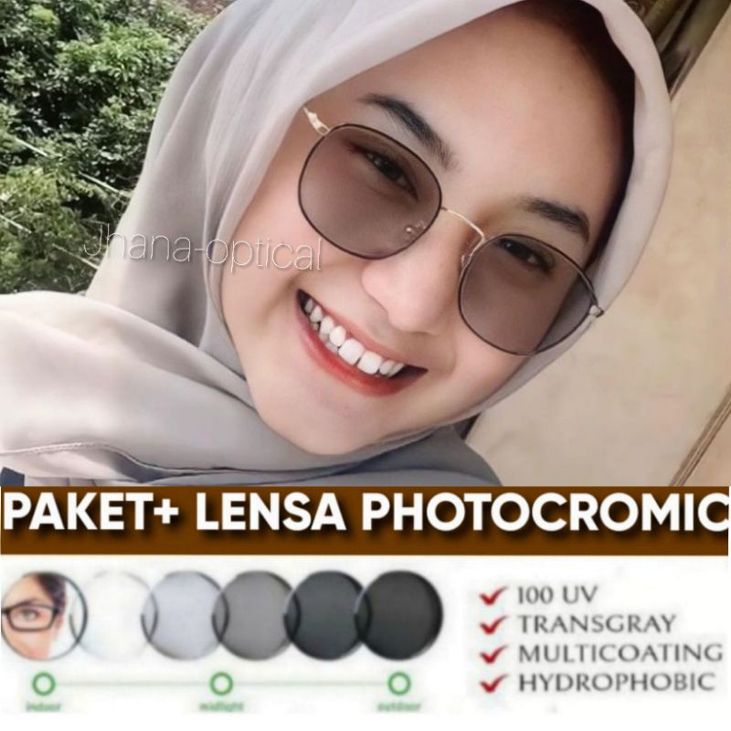 Kacamata minus photocromic anti radiasi  model terbaru Kacamata 8261