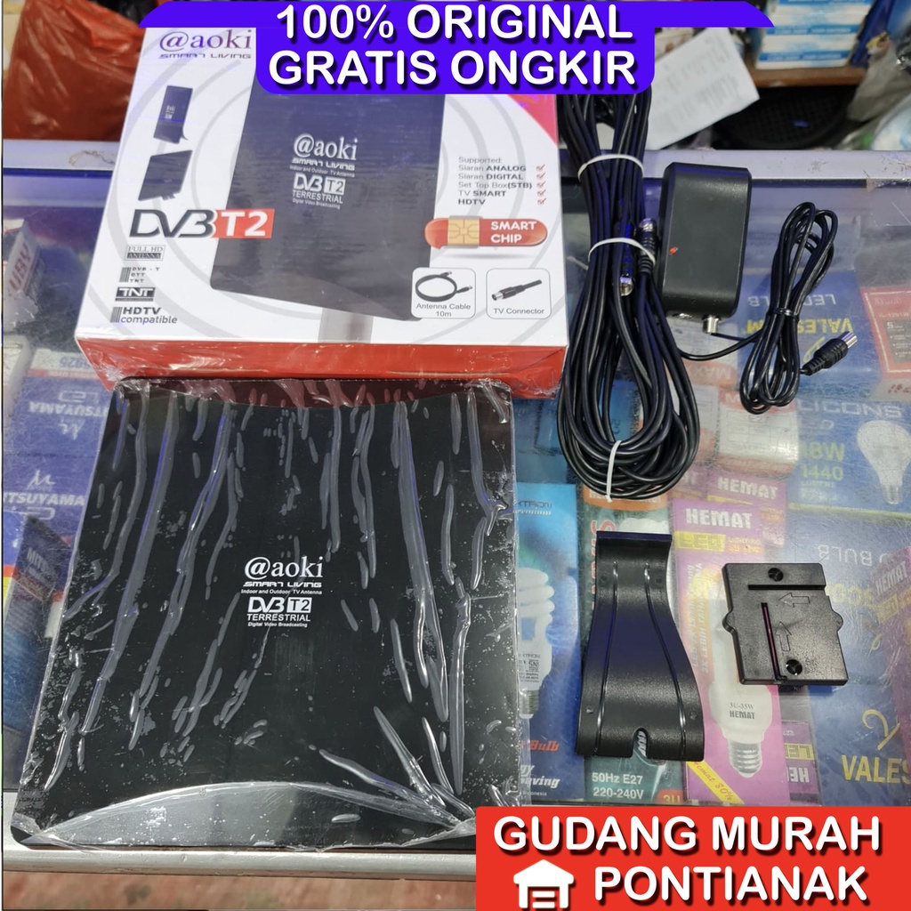 Antena Digital Score / Aoki DV3  Indoor dan Outdoor mendukung SET TOP BOX (STB)