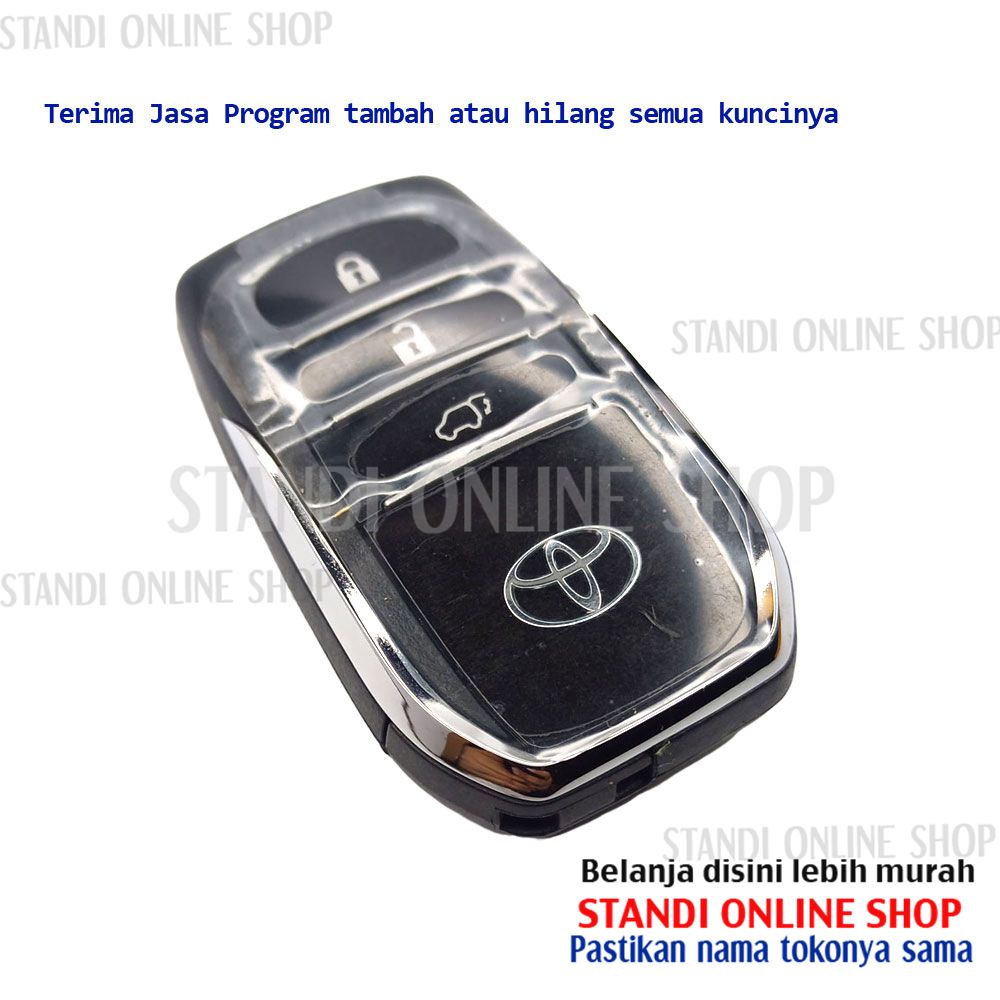 Remote Set Komplit Kunci Smartkey Toyota New Fortuner VRZ Original