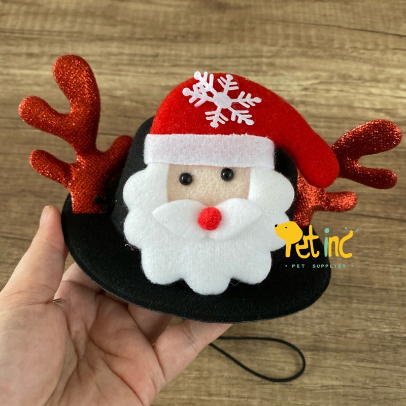 Christmas hat - santa klaus black hat all size