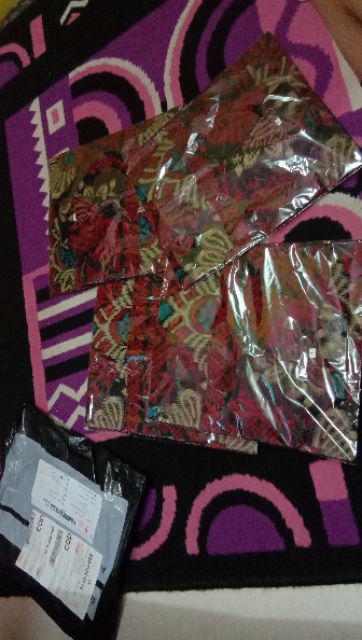Diskon Bswart Batik Hrb026 Kenongo Hem Pendek Anjani Biru Pekalongan M L Xl Batik Pria Murah Modern