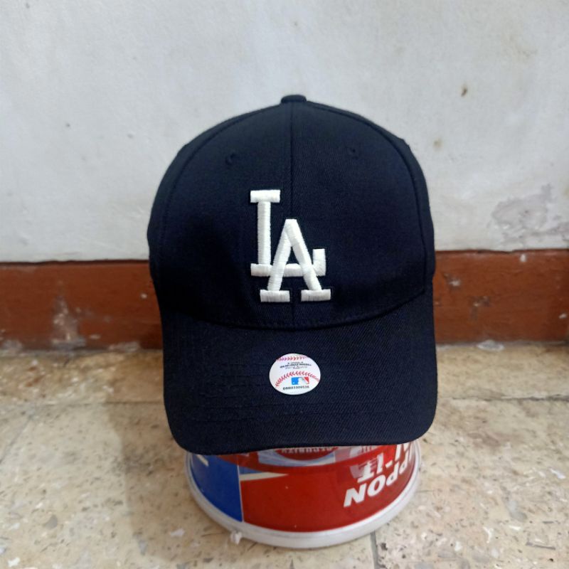 Topi MLB LA original putih second bekas