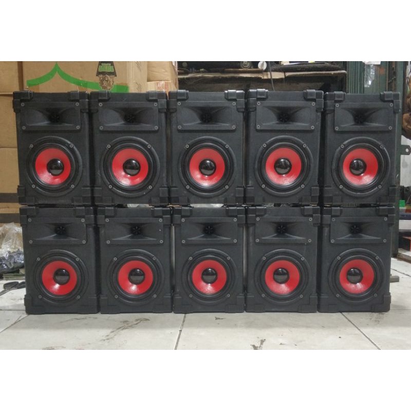 Paket speaker 5inch 2way plus box / Speaker 5 inch 2-way siap pakai