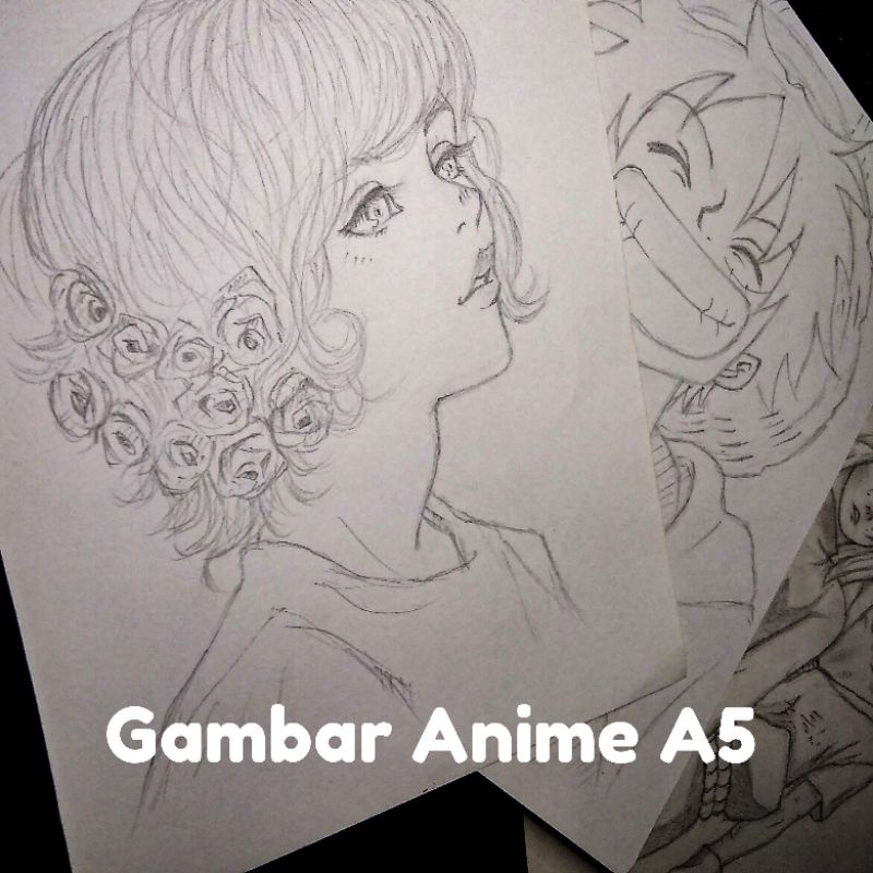 

GAMBAR SKETSA ANIME/KARTUN A5 Bisa Request Nama Character