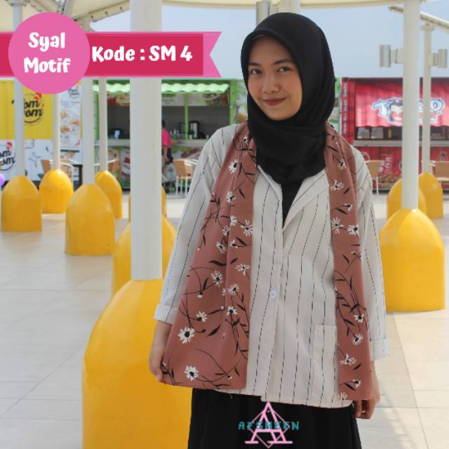 Syal Panjang / Scraft Motif / Syal leher
