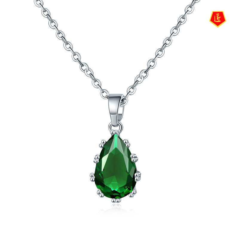 [Ready Stock]European and American Fashion Jewelry Diamond Zircon Pendant Simple