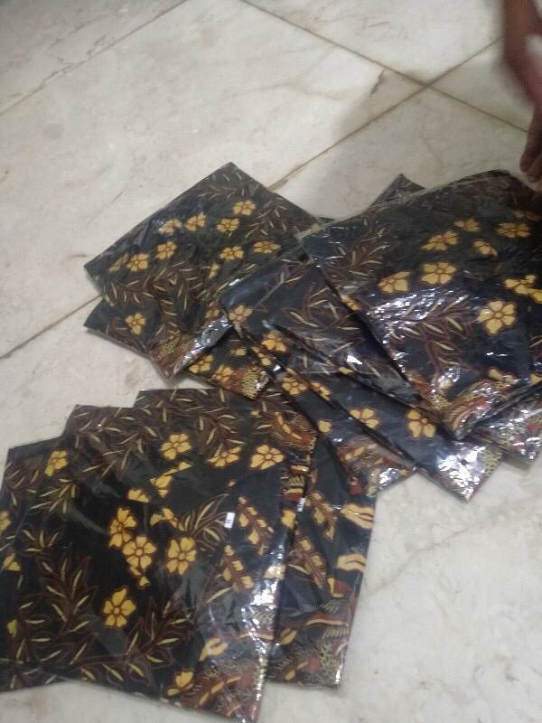 Kemeja Batik Pria Lengan Pendek Batik Size M L Xl Xxl  Bswart Hrb026 Kenongo Hem Panjang Padi