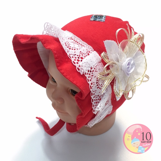 Topi Ikat Bayi Noni Belanda cocok untuk New Born (Pet, Rajut, Turban, Bando) Bonnet