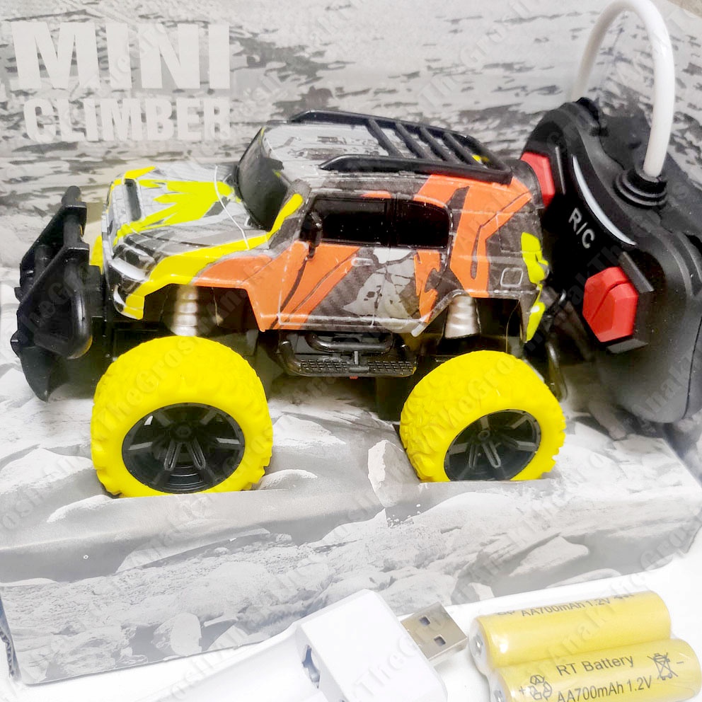 MINI CLIMBER RC MAINAN MOBIL JEEP OFF ROAD REMOTE BATERAI CHARGER