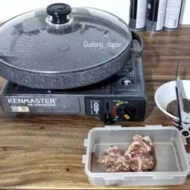 Bulgogi Pan 32Cm | Alat Masak Tanpa Lengket | Korea Food