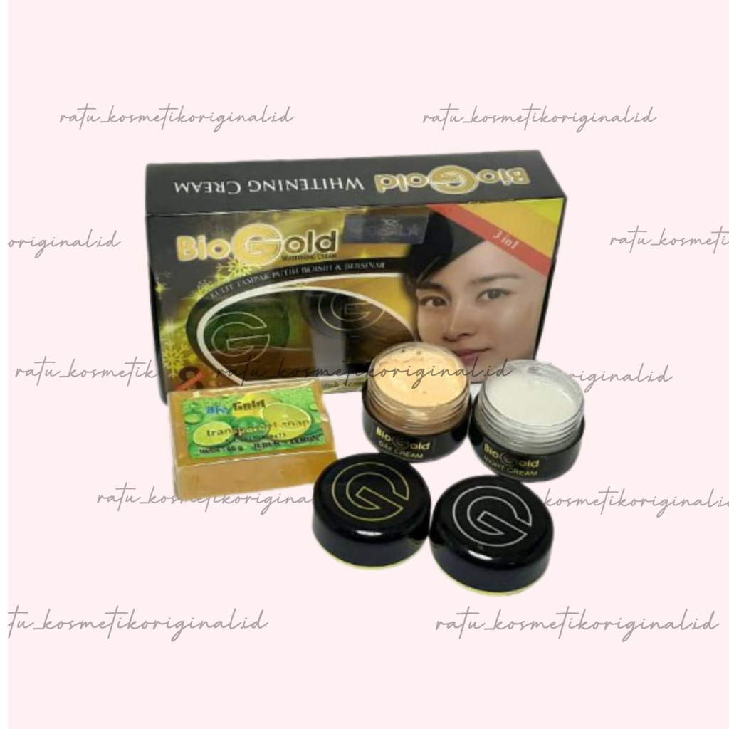 Cream Bio Gold 3 in 1 Paket Cream Wajah Biogold Cream Pemutih Wajah Bpom Biogold Original Paket Skin