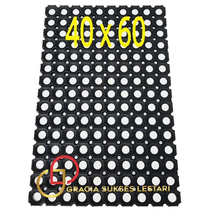 Keset Karpet Karet Anti Slip 40 x 60 - Kompos