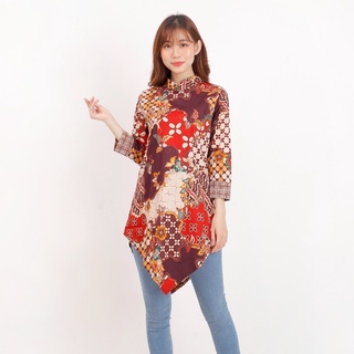 Baju batik wanita - Tunik batik wanita lengan 7/8 514