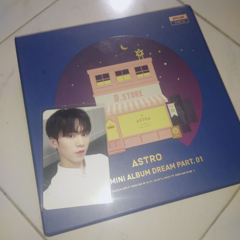 PC ROCKY RISE UP + ALBUM DREAM PT 01 NIGHT ASTRO (ASTRO ROCKY PHOTOCARD PC ALBUM)
