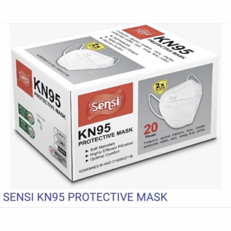 Masker Sensi KN95 5 ply box 20 pcs