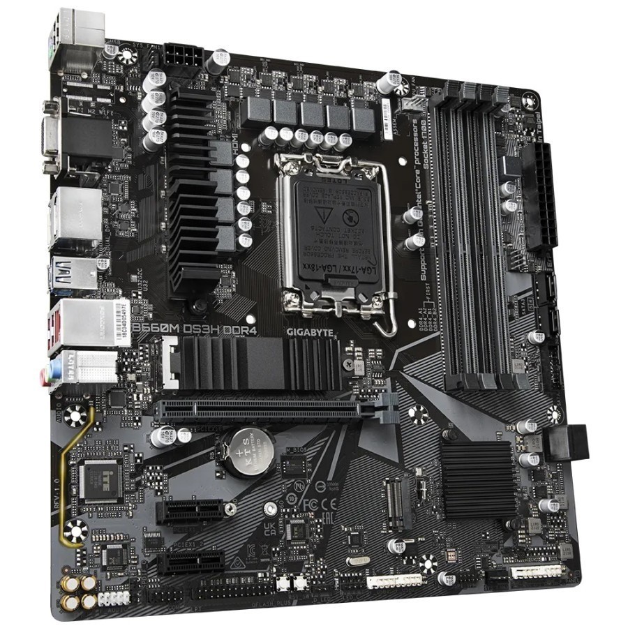 Motherboard Gigabyte B660M DS3H DDR4 (LGA1700, B660, DDR4, USB3.2)