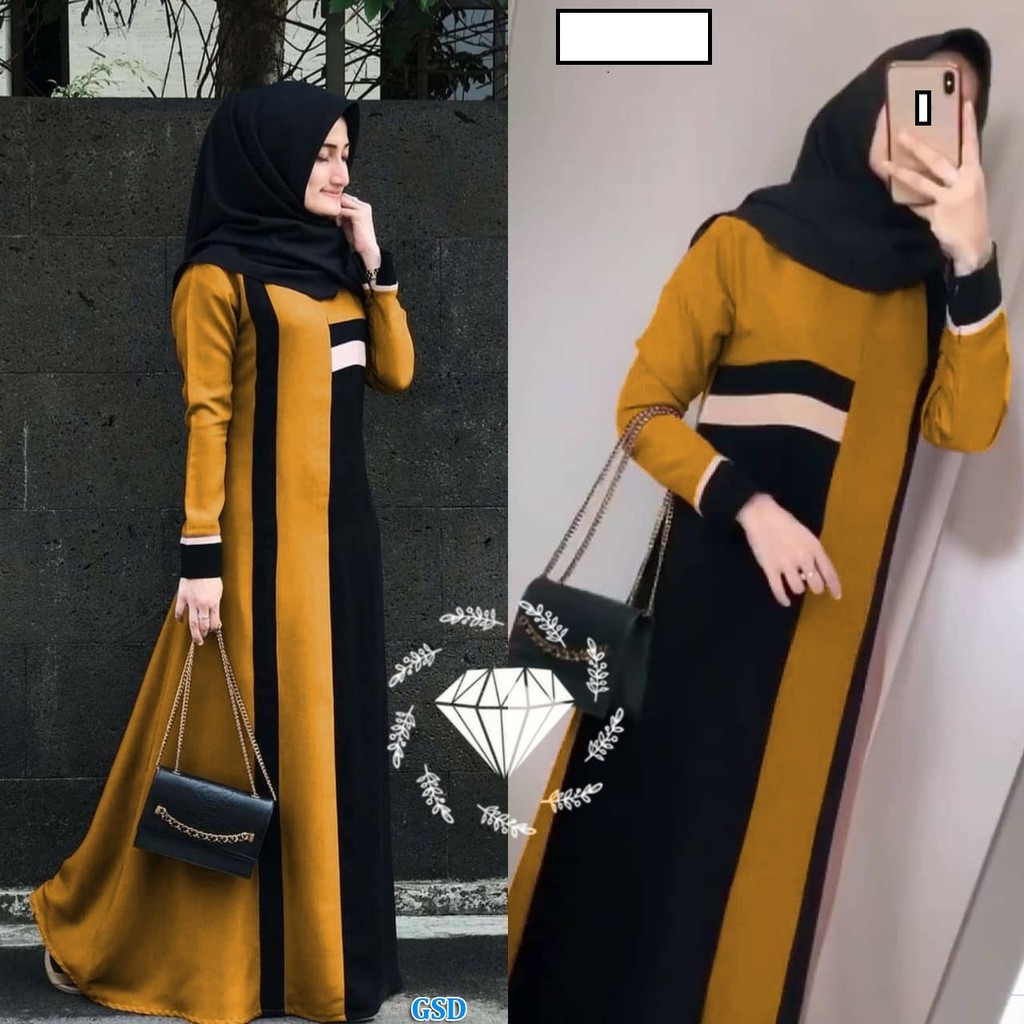 MAXI WANITA 001/ Gamis Wanita Muslim/Maxi Muslimah / Baju Muslim Wanita Hijab
